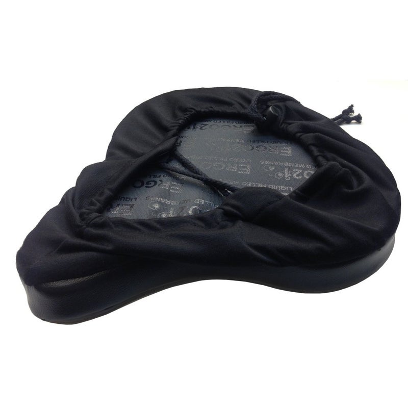 Ergo21 LiquiCell Bicycle Seat Cover â€“ Large Size â€“ Extra Comfort for Spin Bikes & Exercise Bikes â€“ Relieves Tailbone, Hip, Sit Bone & Back Pain â€“ Non-Slip, Water Resistant Large Size - Image 2